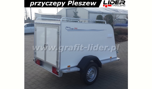 TP-027 przyczepa Mini Cargo TF 3 SP, 204x110x90cm, furgon bagażowy mini cargo, DMC 750kg